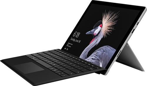 Microsoft - Surface Pro Core M with Black Type Cover - Platinum