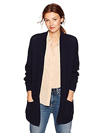 Cable Stitch Women's Open Front Waffle Stitch Cardigan