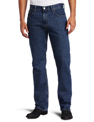 리바이스 남성 청바지 505 Regular Fit Jean, Dark Stonewash, 34×30